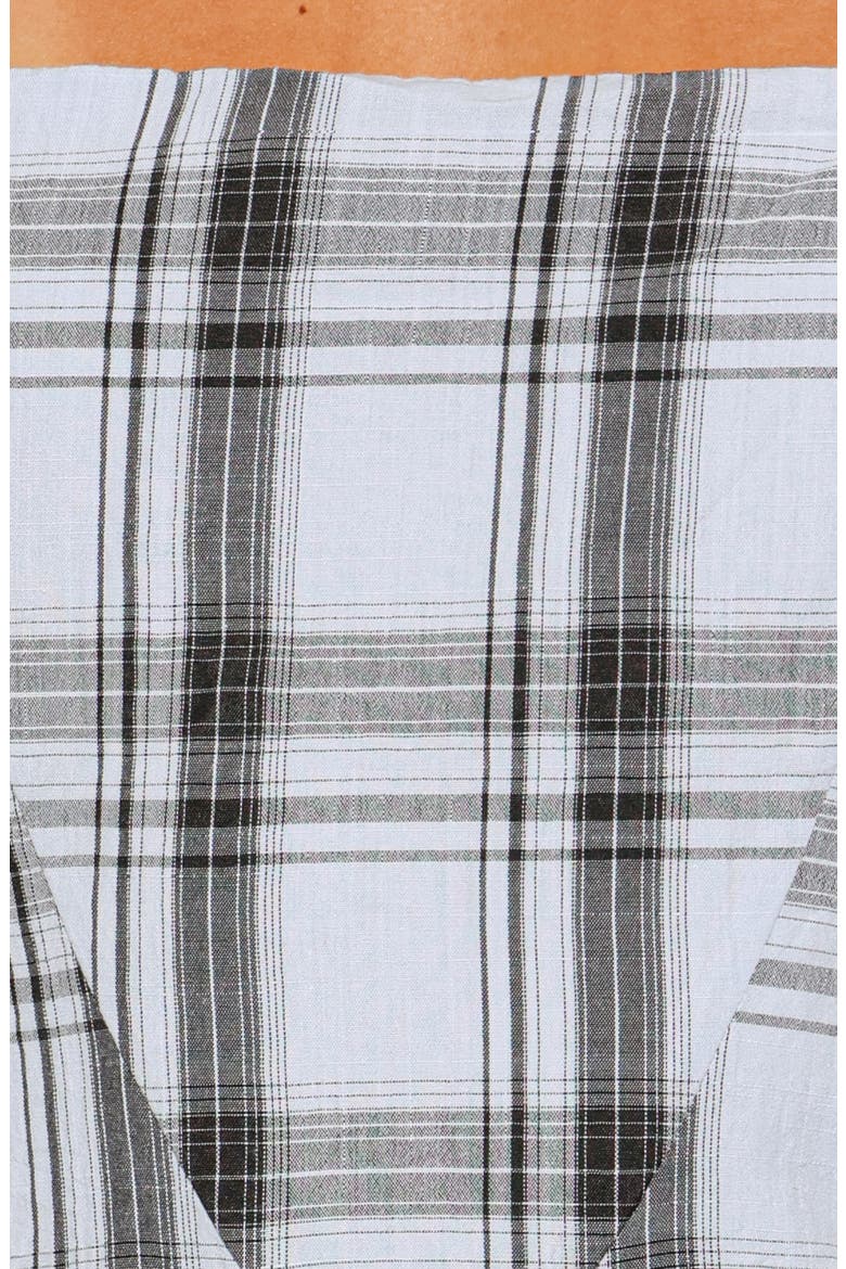 Kepler Plaid A-Line Minidress, Alternate, color, ICY BLUE PLAID