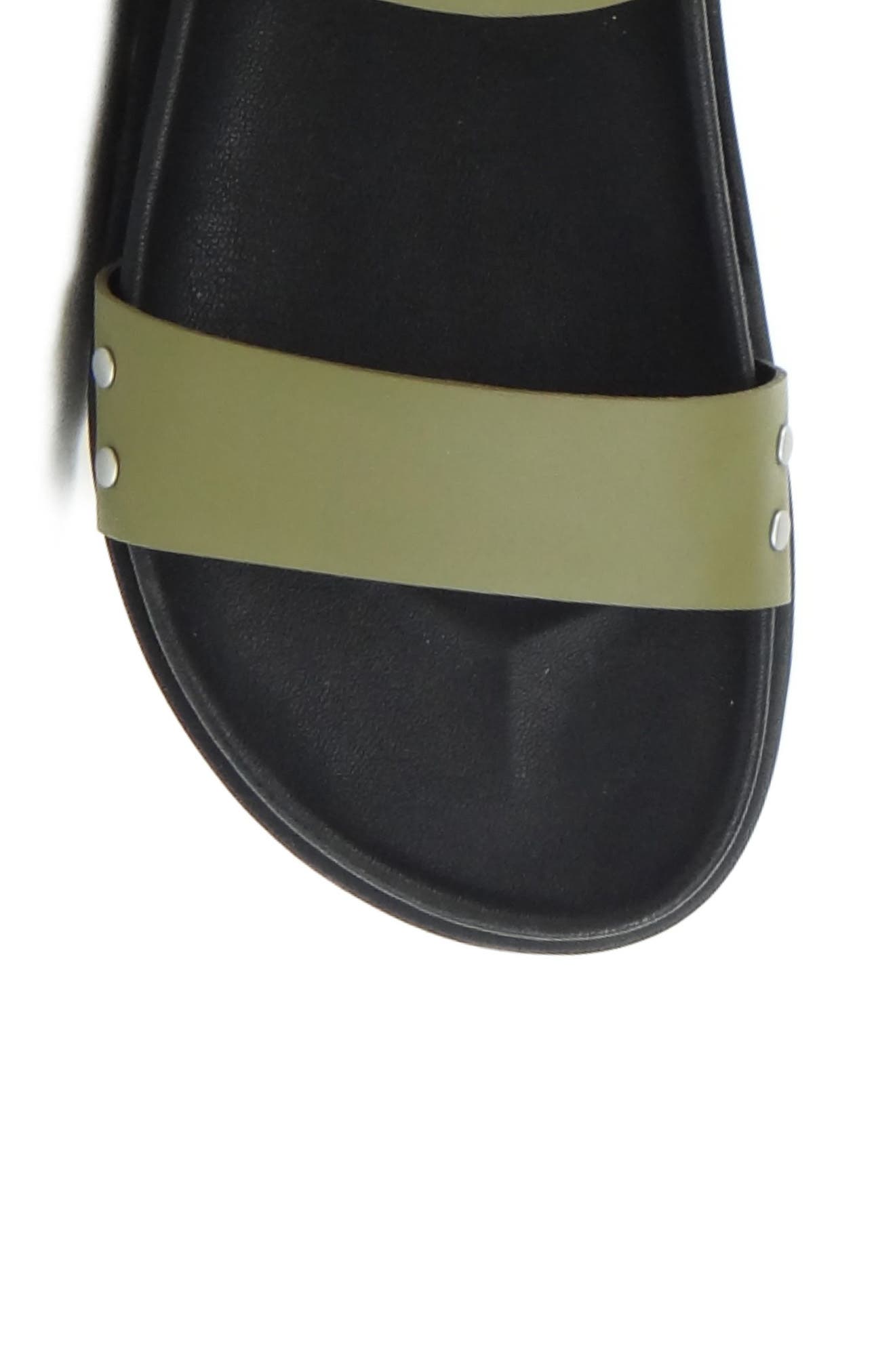Burt Platform Sandal, Alternate, color, ARMY GREEN