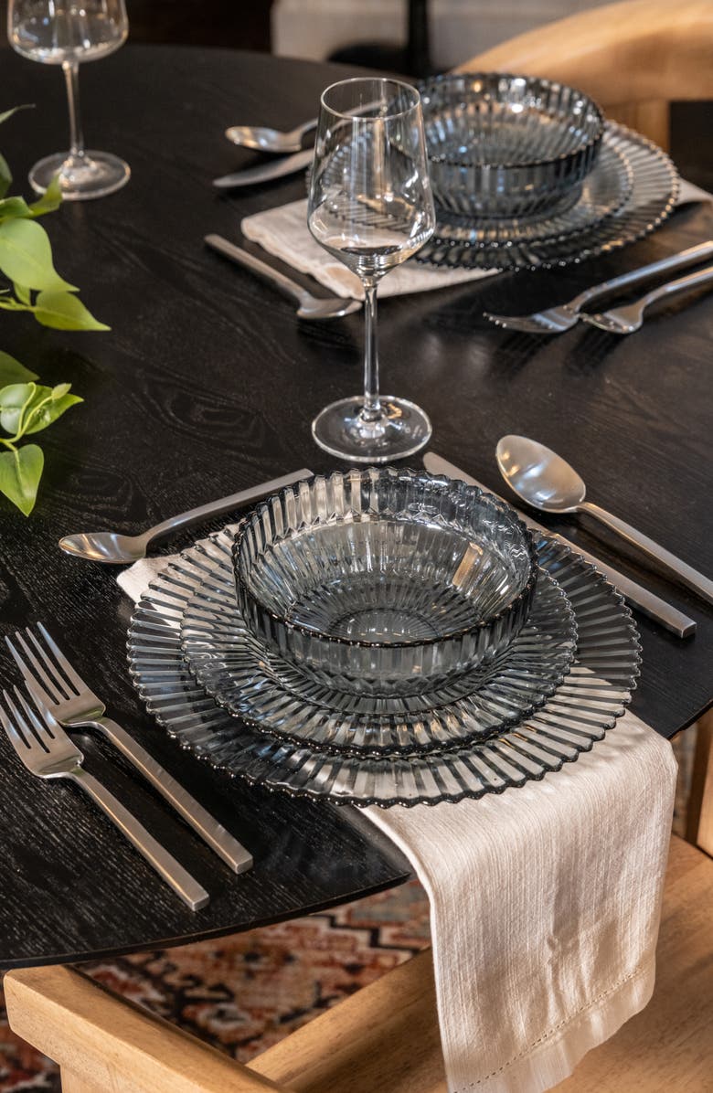 Fortessa Arezzo Brushed 5-Piece Place Setting, Alternate, color, Silver