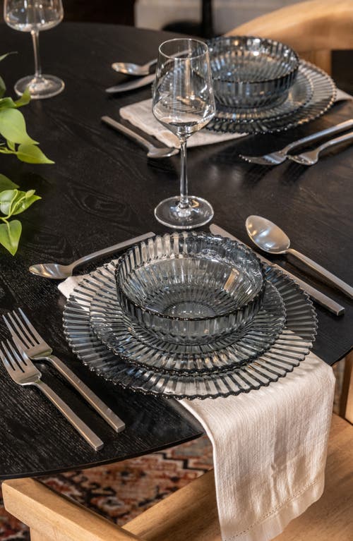 Fortessa Arezzo Brushed 5-piece Stainless Steel Place Setting Set In Silver