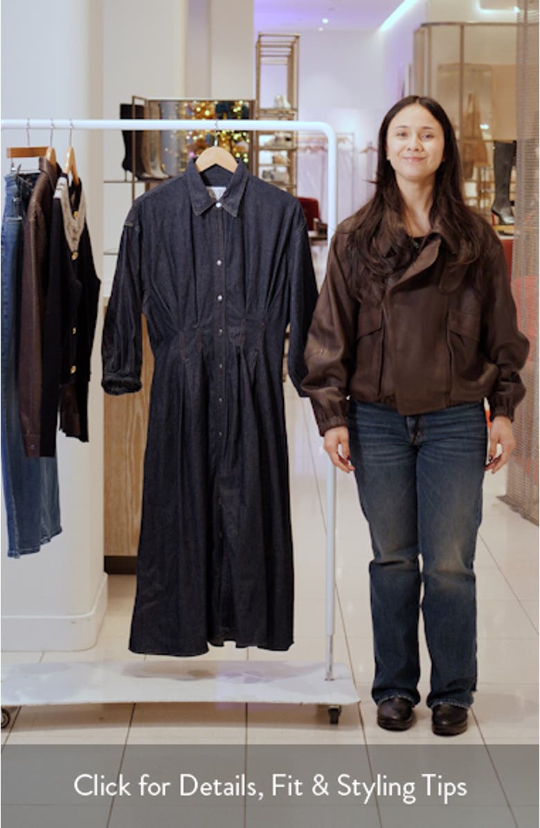 Mason Denim Shirtdress with Pockets, sales video thumbnail