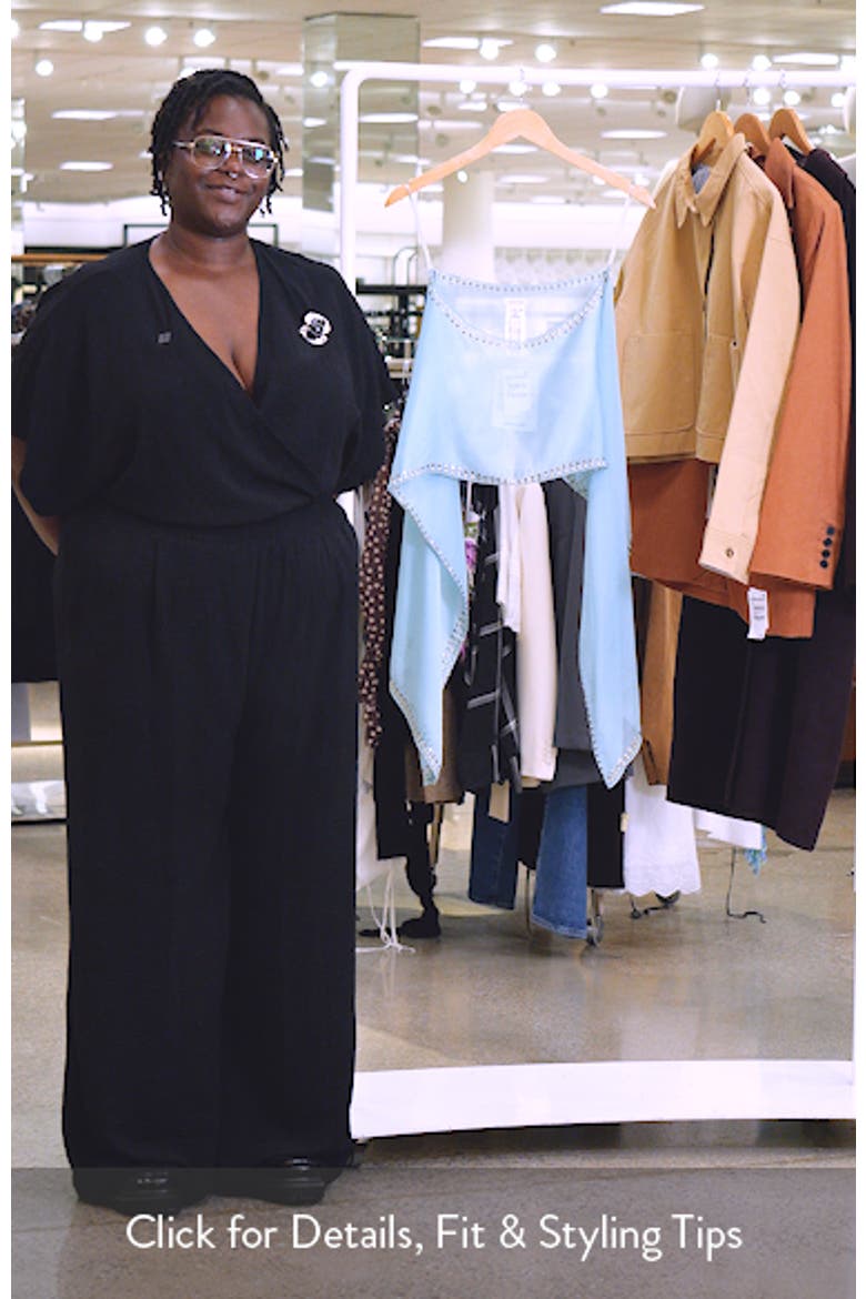 Long Sleeve Embellished Cape Top video