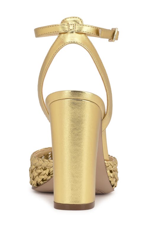 Jessica Simpson Nariro Ankle Strap Pump In Gold