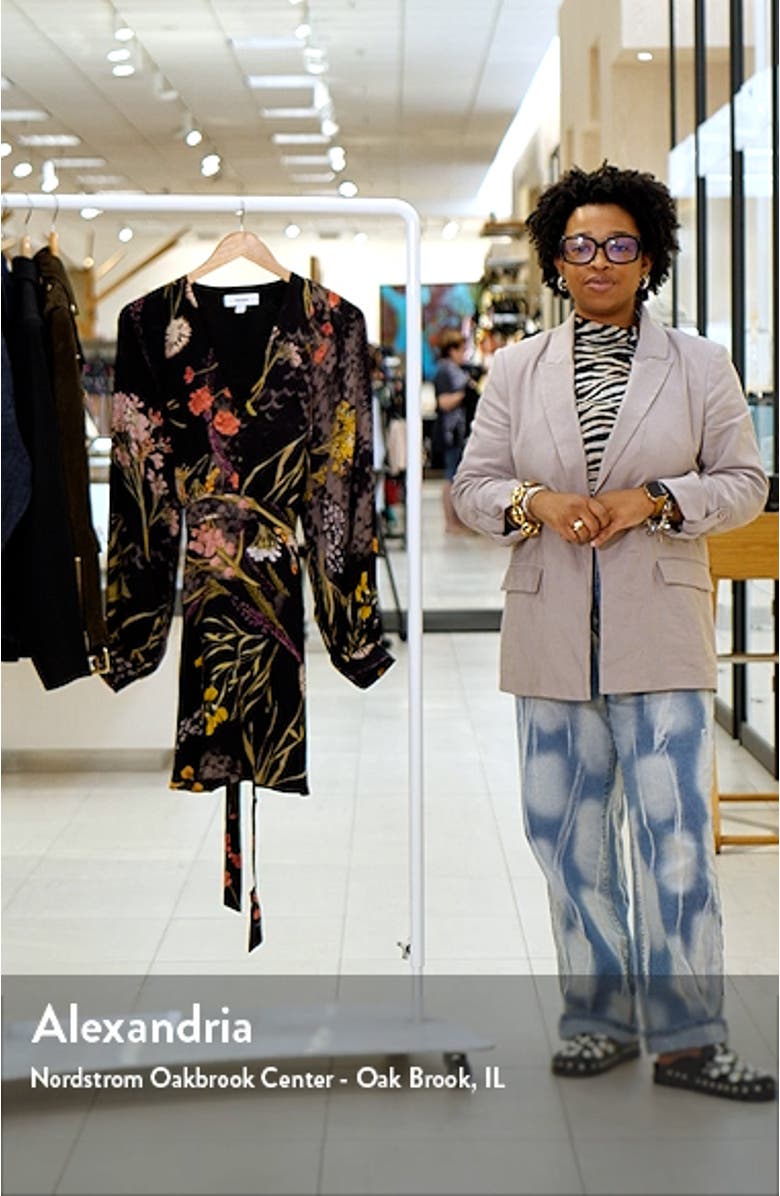 Keira Floral Long Sleeve Minidress, sales video thumbnail