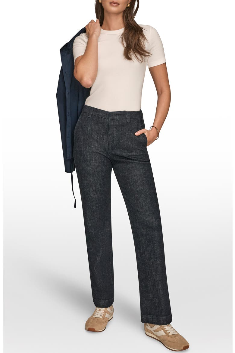 The Donna Straight Leg Woven Pants, Alternate, color, LACOMBE