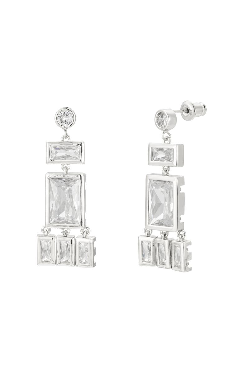 Untamed Petals Gatsby Drop, Main, color, Silver