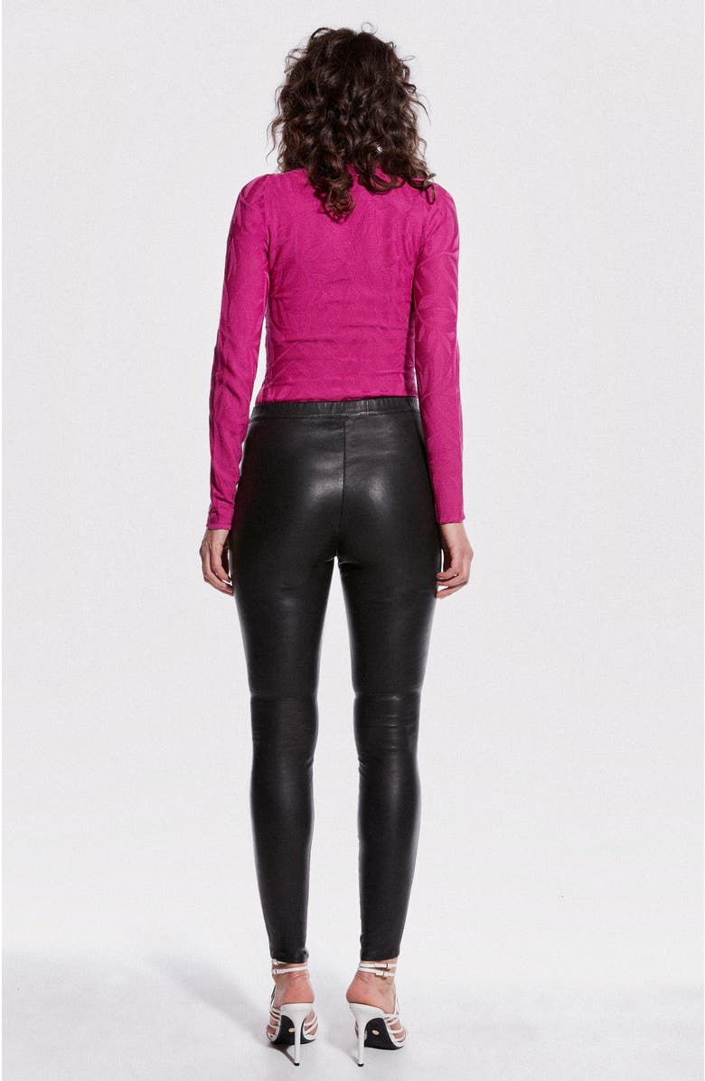 AS by DF Kenny Stretch Leather Leggings, Alternate, color,