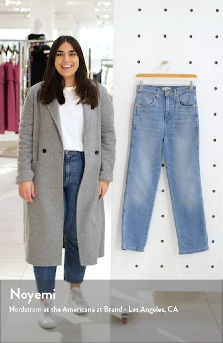 Heritage High Waist Ankle Straight Leg Jeans, sales video thumbnail