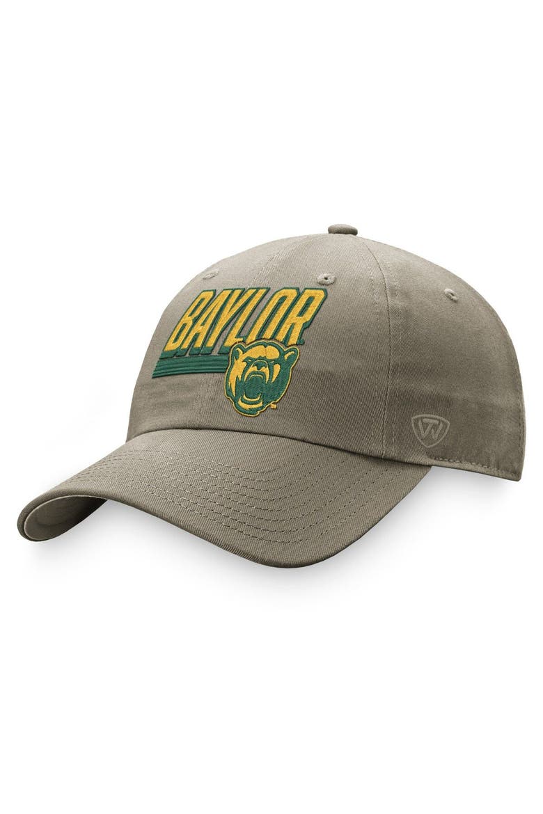 Men's Top of the World Khaki Baylor Bears Slice Adjustable Hat, Main, color, Khaki