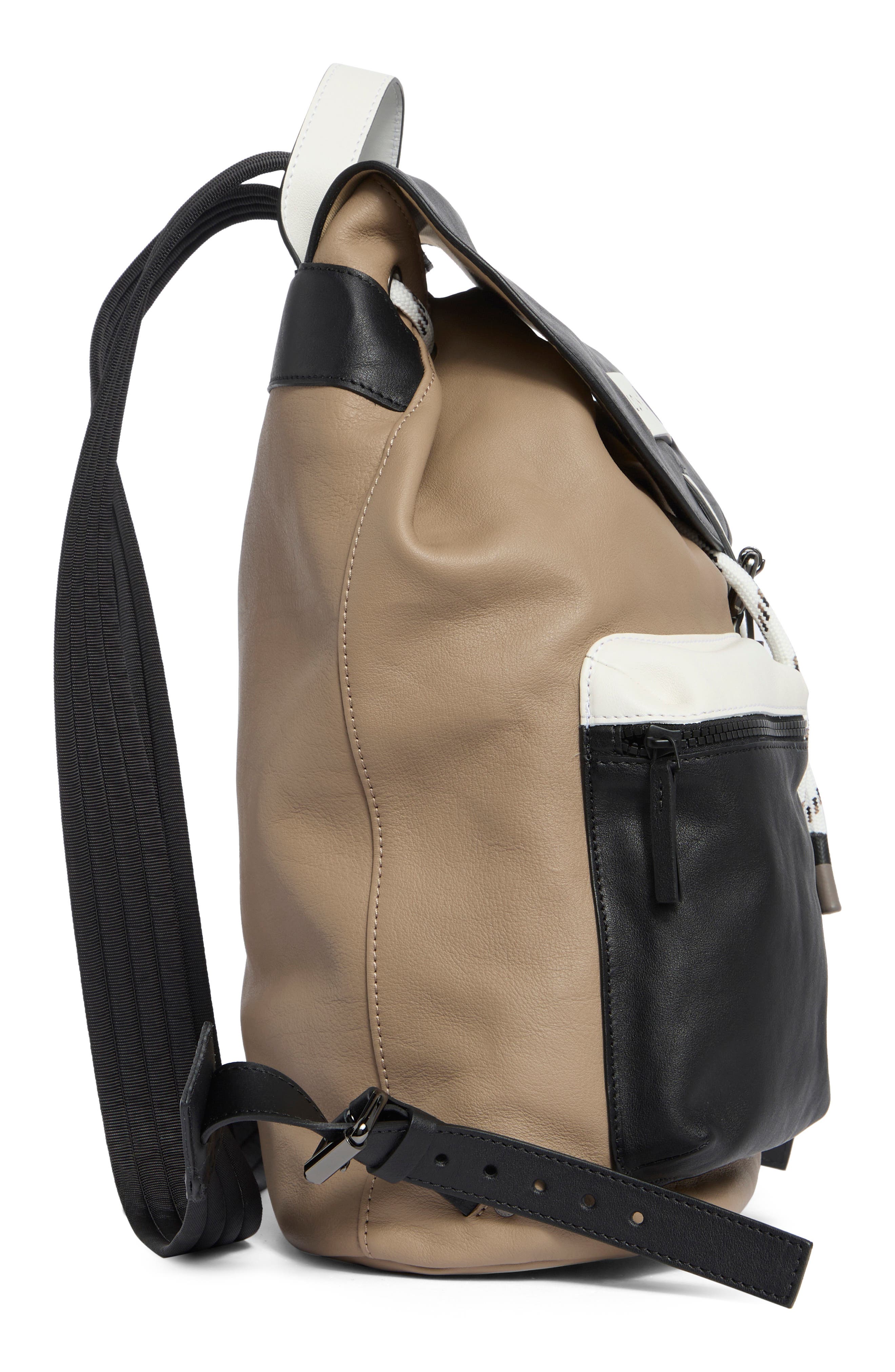 Longchamp 3D Colorblock Backpack, Alternate, color, Brown