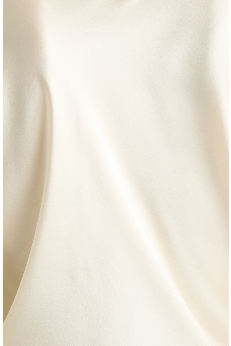 Ornella Draped Silk Georgette Top, Alternate, color, CREAM