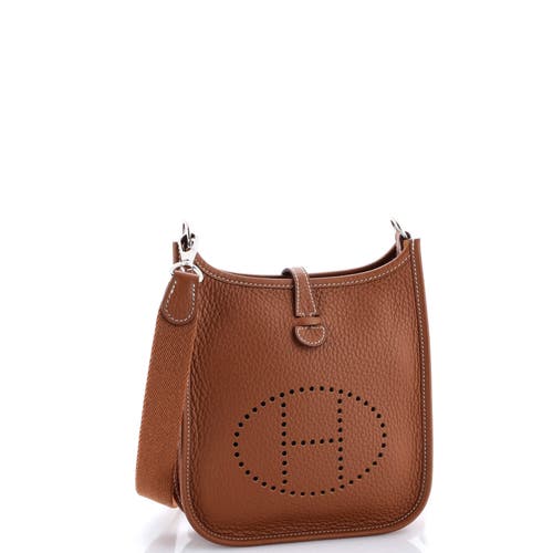 Pre-owned Hermes  Hermes Evelyne Bag Gen Iii Clemence Tpm In Brown