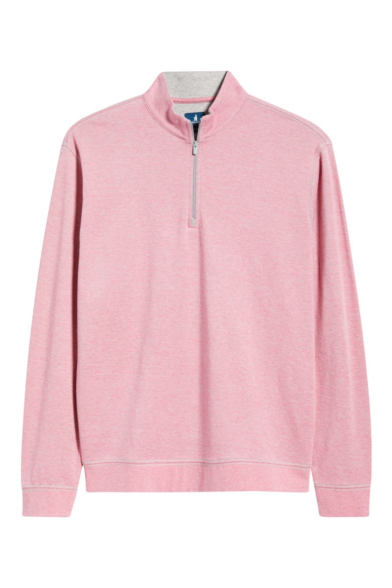 Hanks Heathered Quarter Zip Pullover, Alternate, color, BERRY