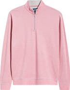 johnnie-O Hanks Heathered Quarter Zip Pullover