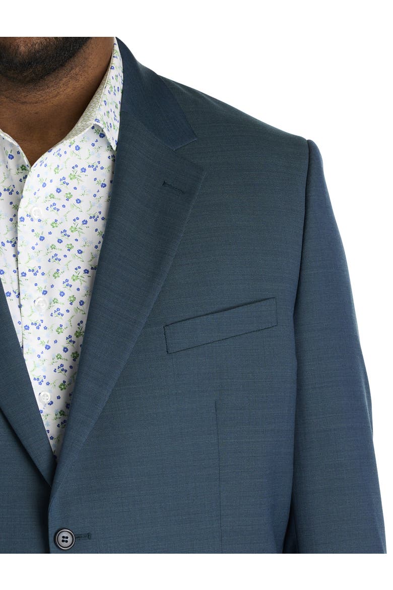 Big & Tall Solid Suit Jacket, Alternate, color, TEAL