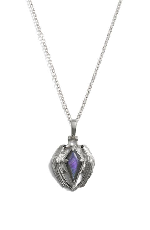 Raven Prism Pendant Necklace
