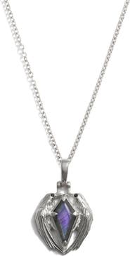 Awe Inspired Raven Prism Pendant Necklace