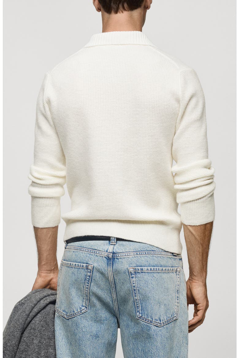 Polo Sweater, Alternate, color, OFF WHITE