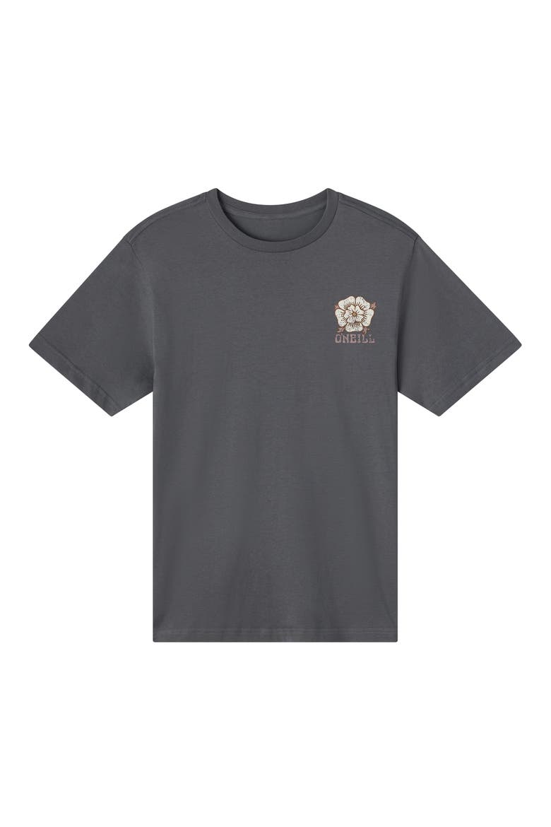 Adorned Graphic Oversized T-Shirt, Main, color, PHANTOM