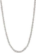 BEST SILVER Twisted Rock Chain Necklace