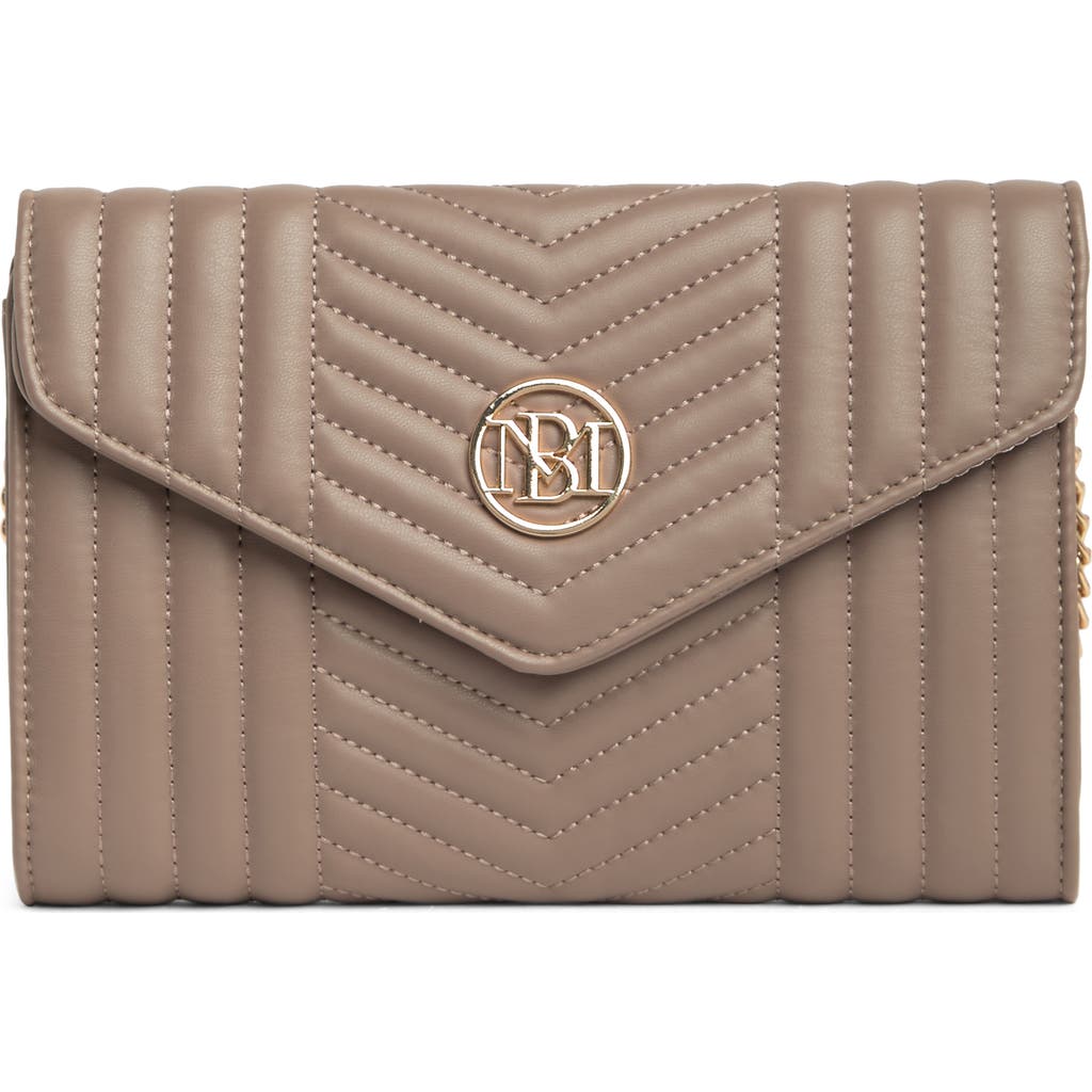 Badgley Mischka Collection Chevron Quilted Crossbody Bag