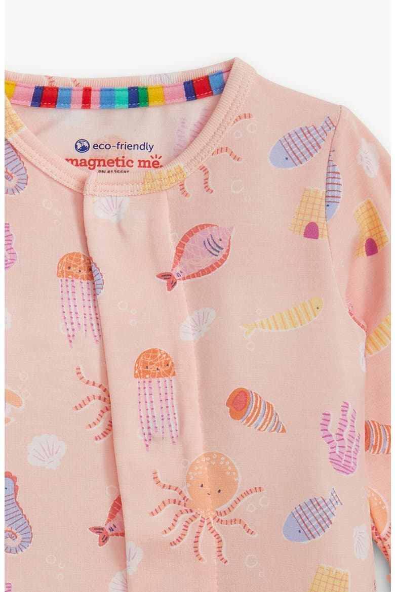 Deep Chic Pink Magnetic Footie, Alternate, color, PINK