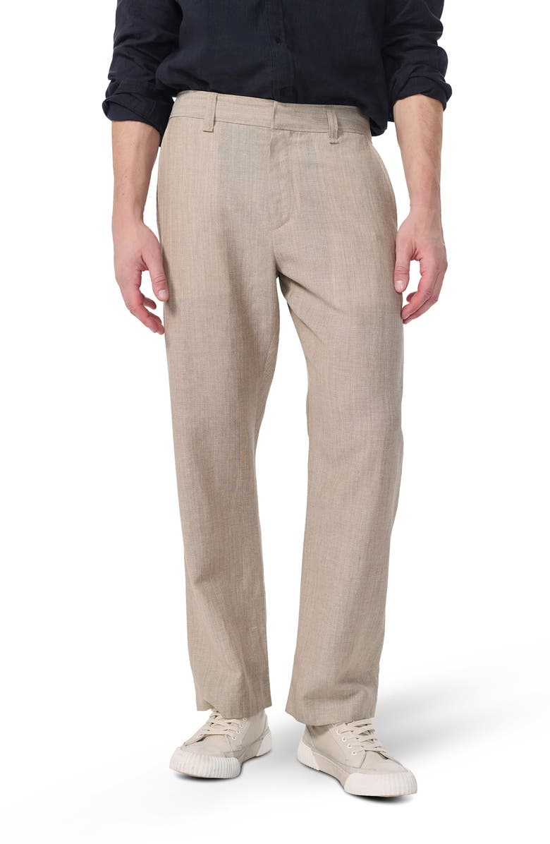 rag & bone Evan Tapered Donegal Wool Blend Pants, Main, color, Beige