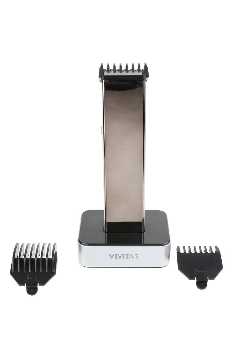 VIVITAR Rechargeable Cordless Hair Trimmer with 3 Hair Length Guide Kit, Main, color, 