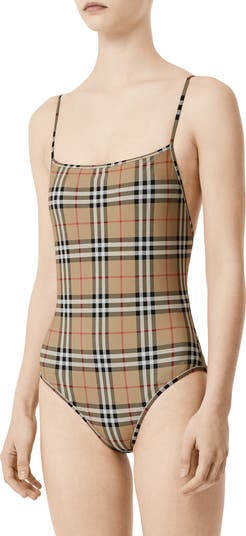 Burberry Check One-Piece Swimsuit | Nordstrom Burberry Check One-Piece Swimsuit | Nordstrom