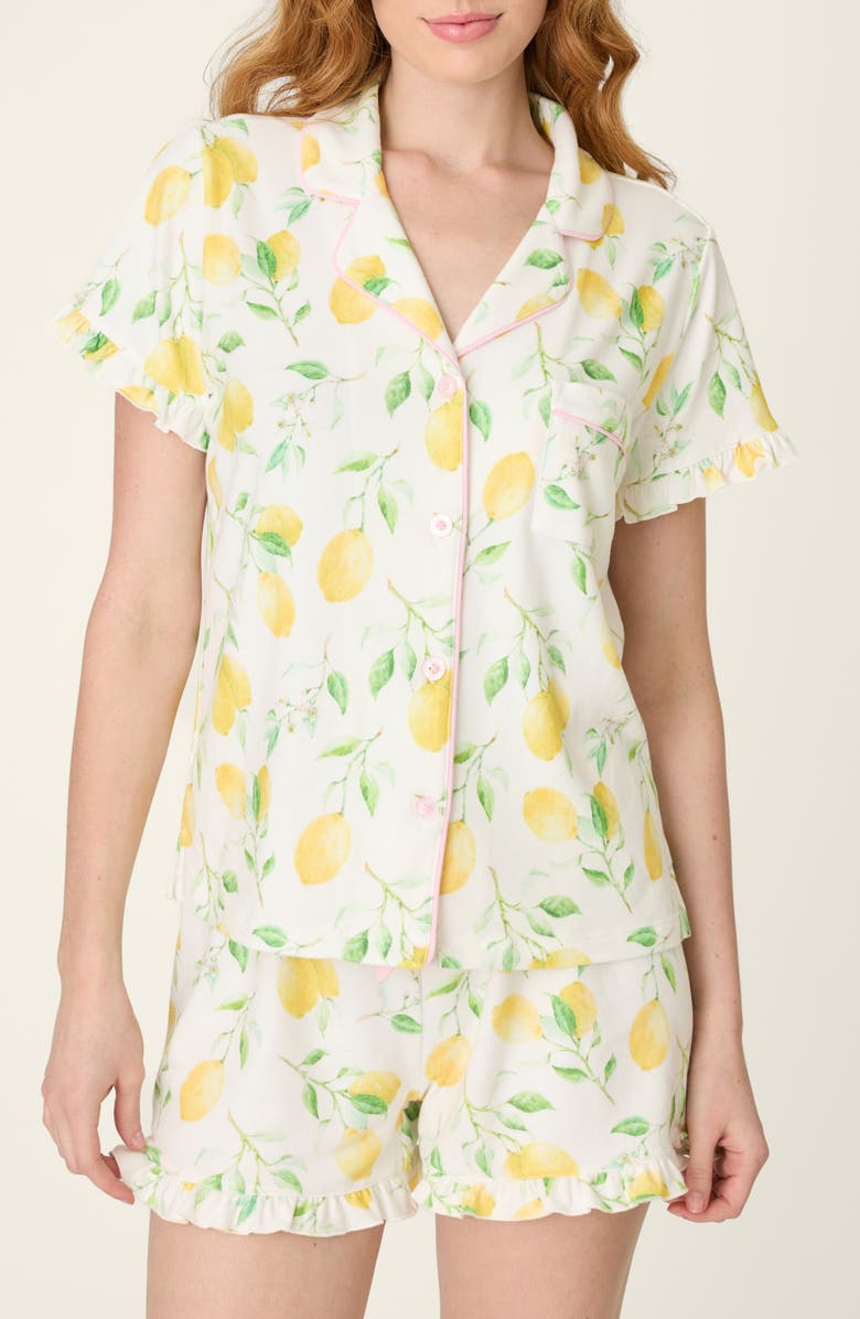 PJ Salvage Dolce Spritz Button-Up Pajama Shirt, Main, color, 