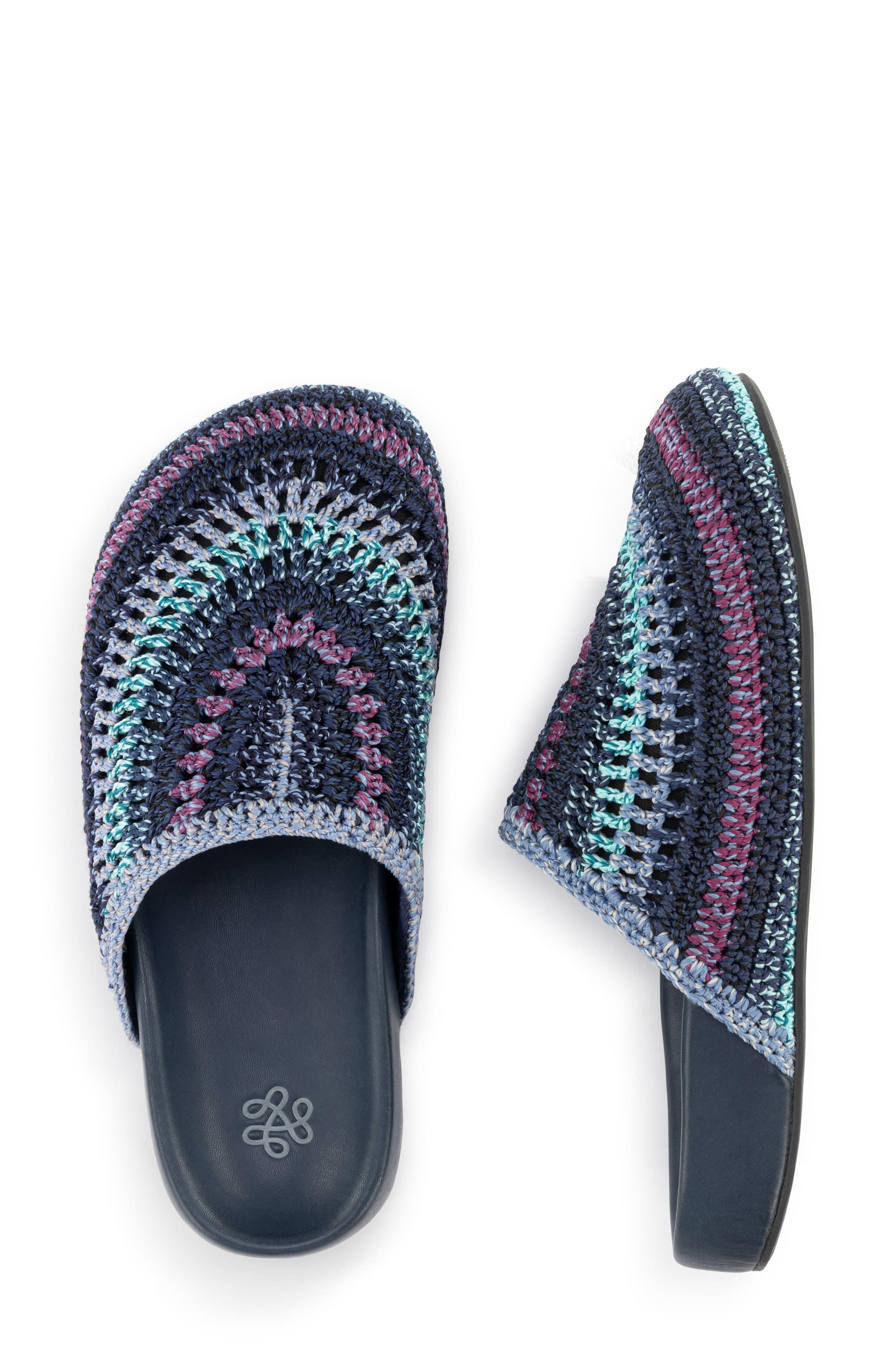 Bolinas Clog, Alternate, color, LAPIS STRIPE