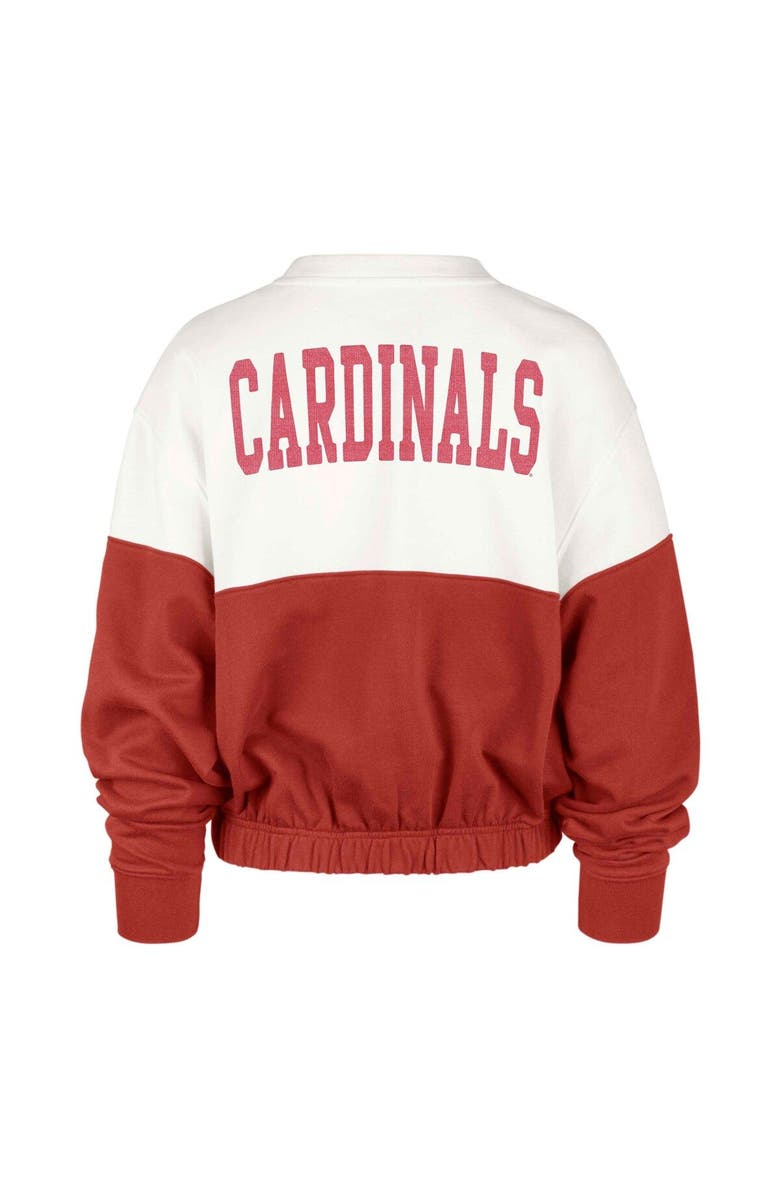 '47 Women's '47 White/Red St. Louis Cardinals Take Two Bonita Pullover Sweatshirt, Alternate, color,