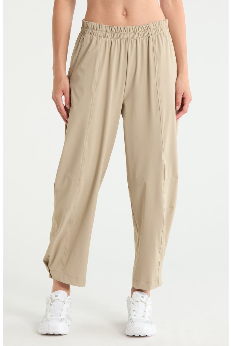 Atlas High Waist Utility Adjustable Ankle Pants, Main, color, TAN ALUMINUM