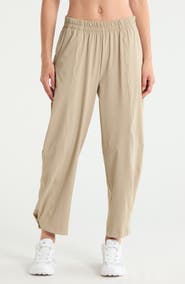 Zella Atlas High Waist Utility Adjustable Ankle Pants