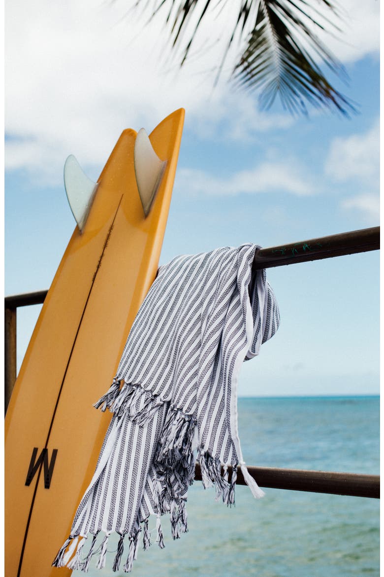 Koko Beach Towel, Alternate, color, BLACK