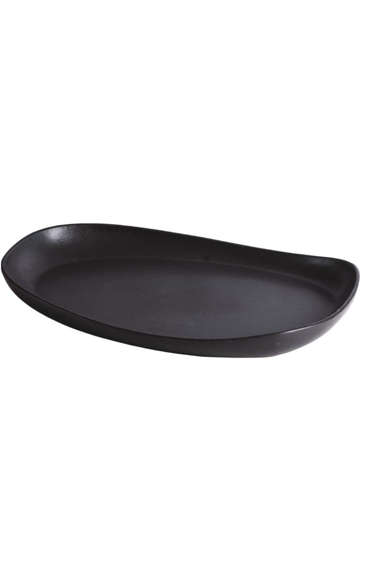 Gharyan Stoneware Mini Long Stoneware Serving Platters | Dadasi, Main, color, Black - Large