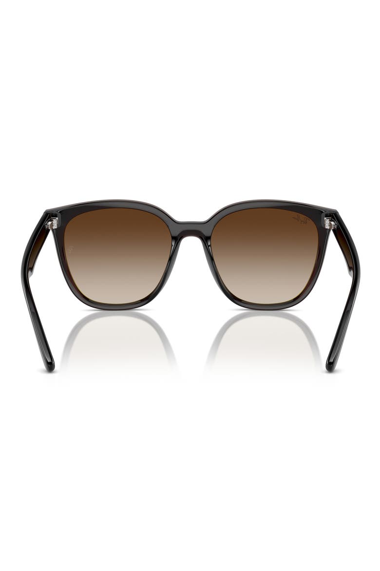 66mm Gradient Oversize Irregular Sunglasses, Alternate, color, TRANSPARENT BLACK