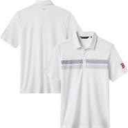 TravisMathew Men's TravisMathew White Boston Red Sox Top Recruit Tri-Blend Polo