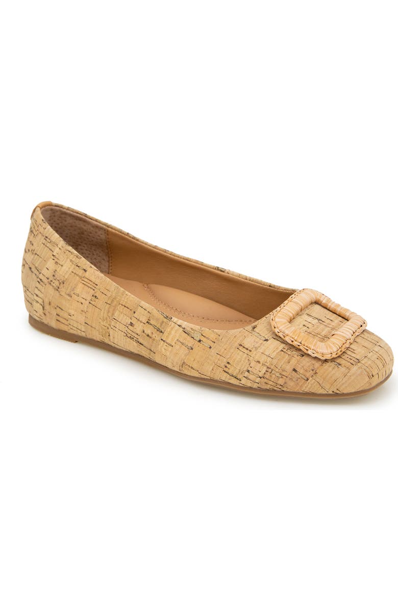 Gentle Souls Sailor Buckle Flat, Main, color, Natural Cork