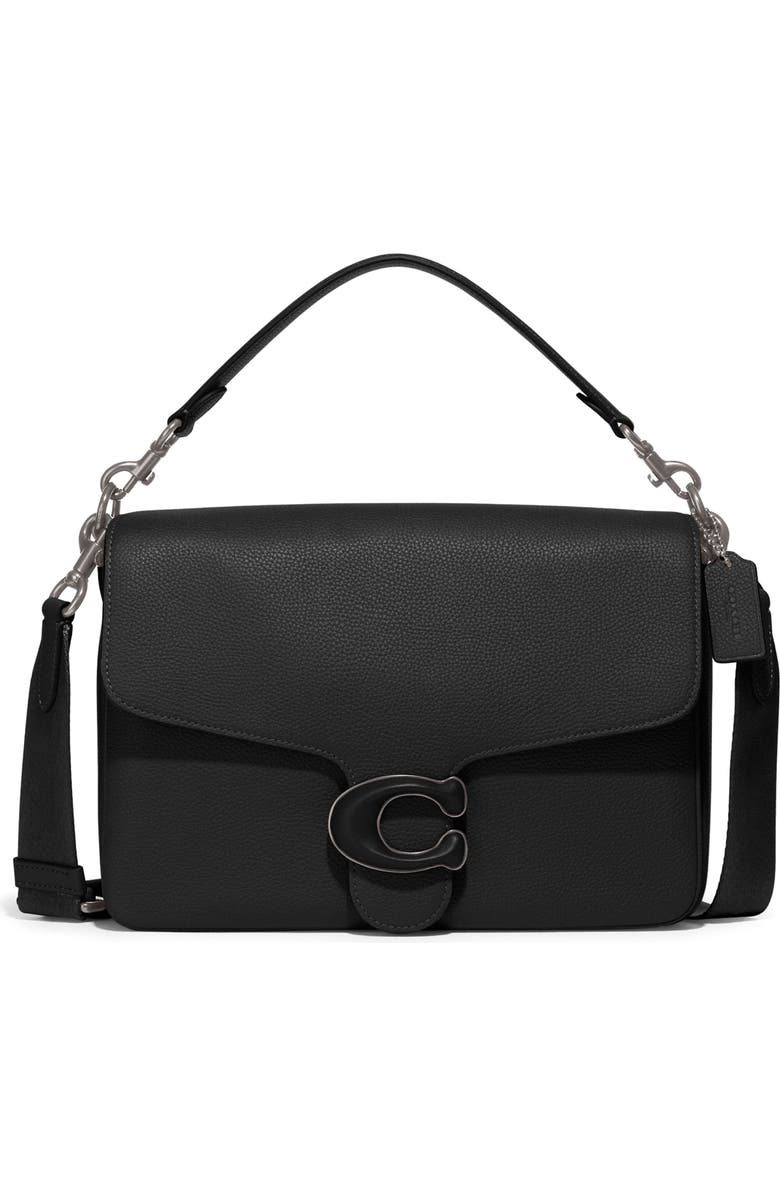COACH Tabby Pebble Leather Messenger Bag, Main, color,