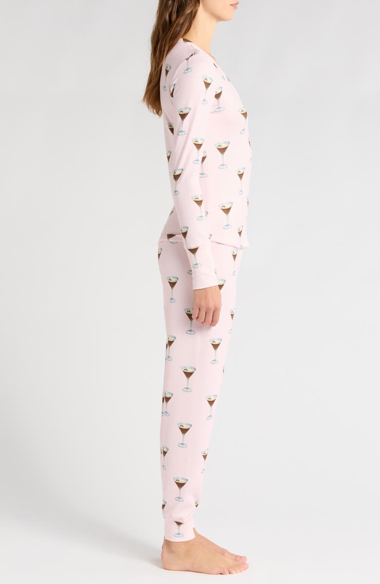 PJ Salvage Brushed Butter Jersey Pajamas, Alternate, color, Light Pink