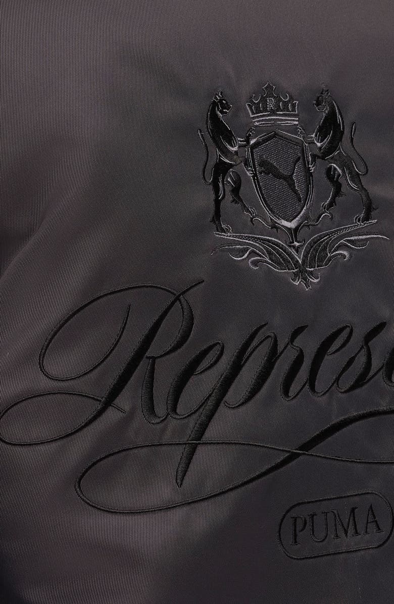 PUMA x Represent Nylon Bomber Jacket, Alternate, color, Flat Dark Gray