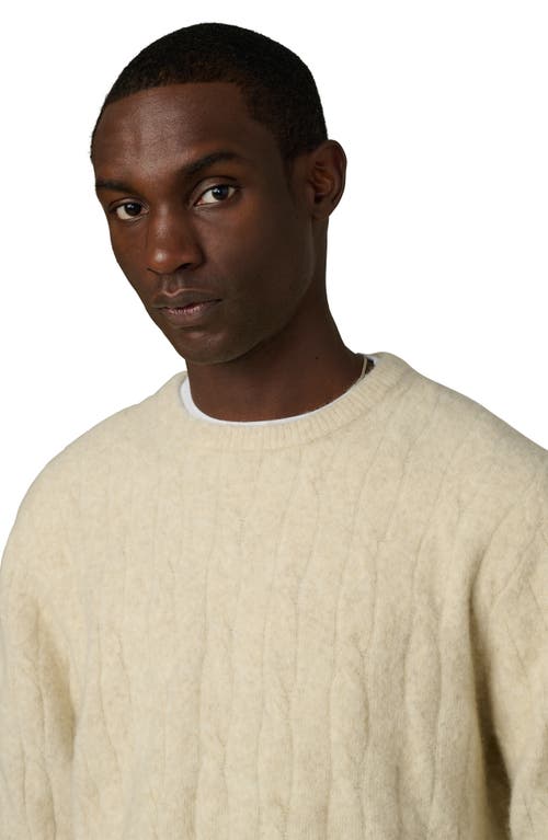 Joe's Cable Pullover Sweater In Neutral