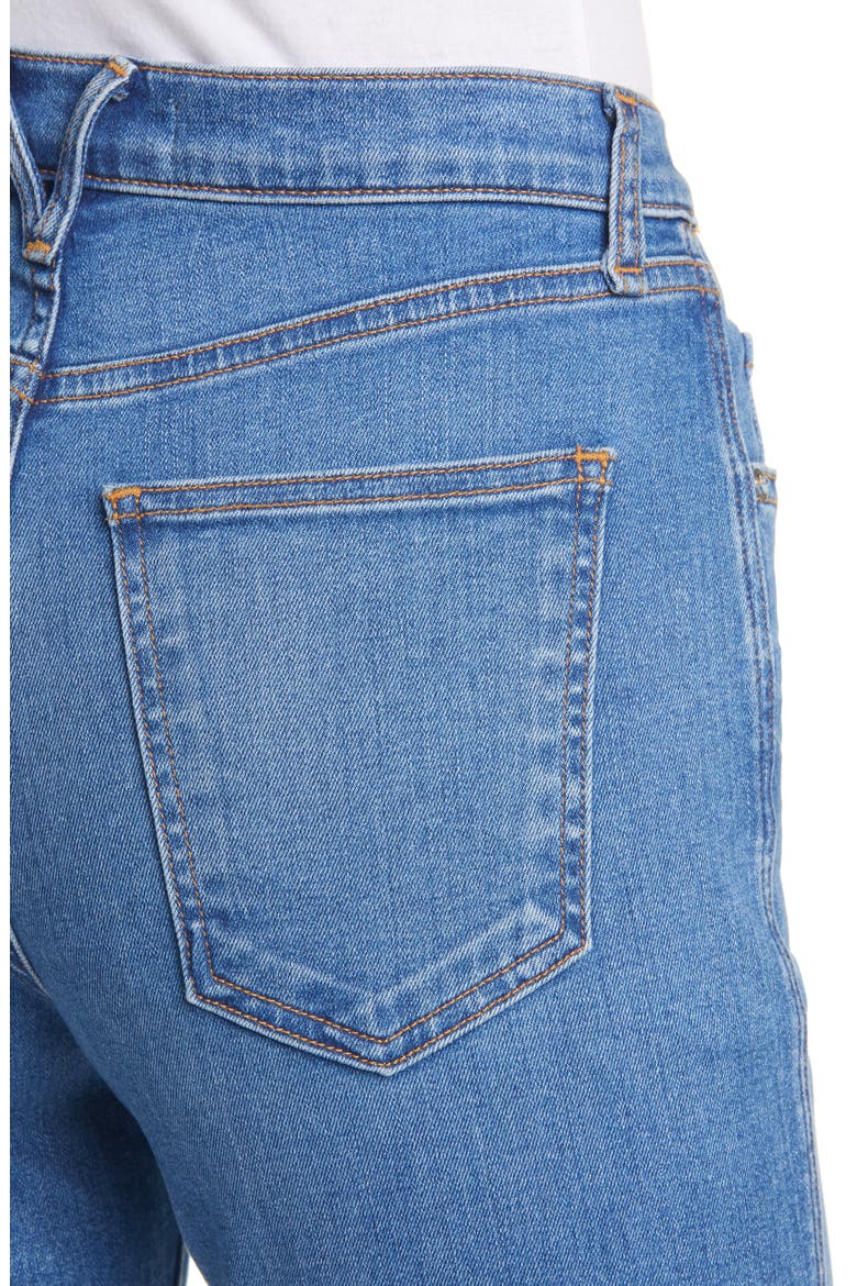 Kiley High Waist Inset Hem Wide Leg Jeans, Alternate, color, TWO TONE