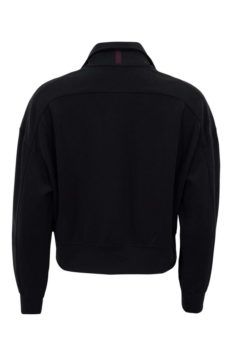 Lords of Harlech Womens Cropped Zip Jacket, Alternate, color, Very Black