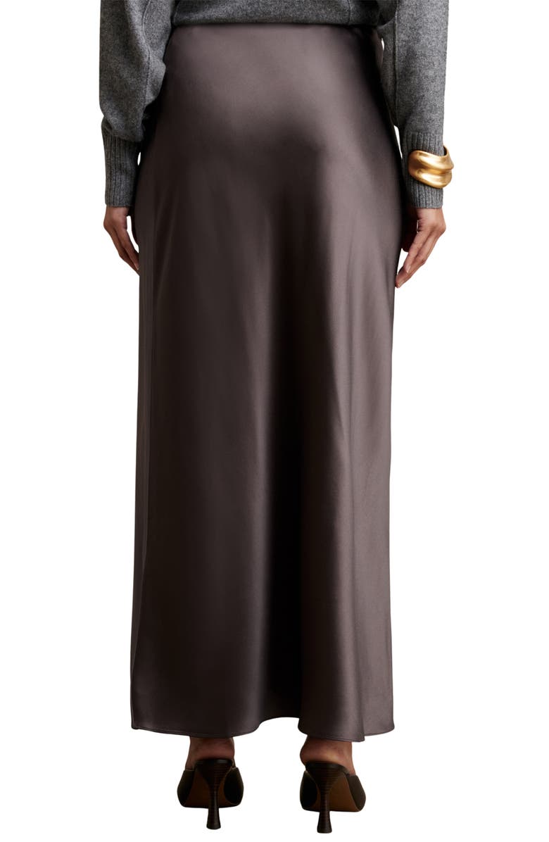 Reiss Saskia Satin Skirt, Alternate, color, Mauve