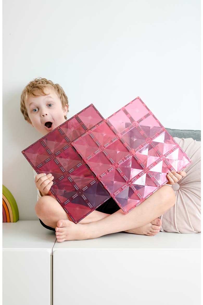 Kids' Pastel Pink & Berry 2-Piece Base Plate Pack, Alternate, color, PASTEL