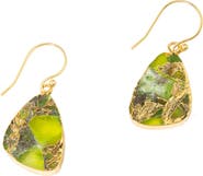 SAACHI Mojave Turquoise Teardrop Earrings