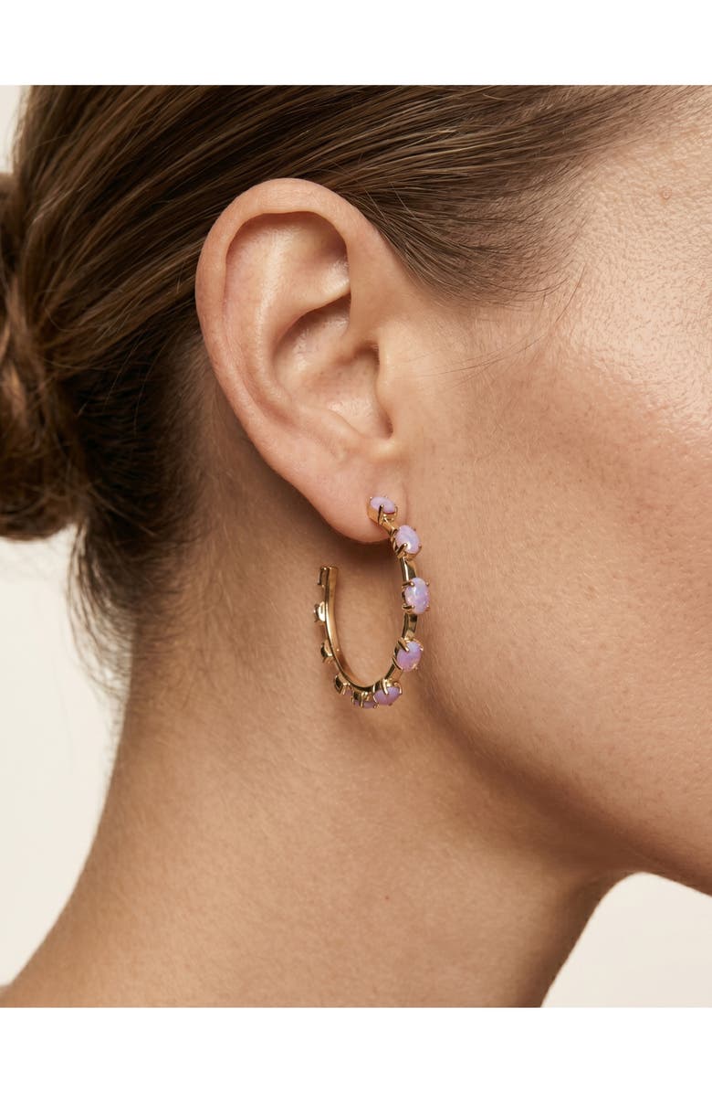 MacRae & Co. Mini Haley Crystal Hoop Earrings, Alternate, color,