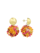 LOTT.gioielli CE SQ Sequin Flower Globe M - Sunset Mix #70-B